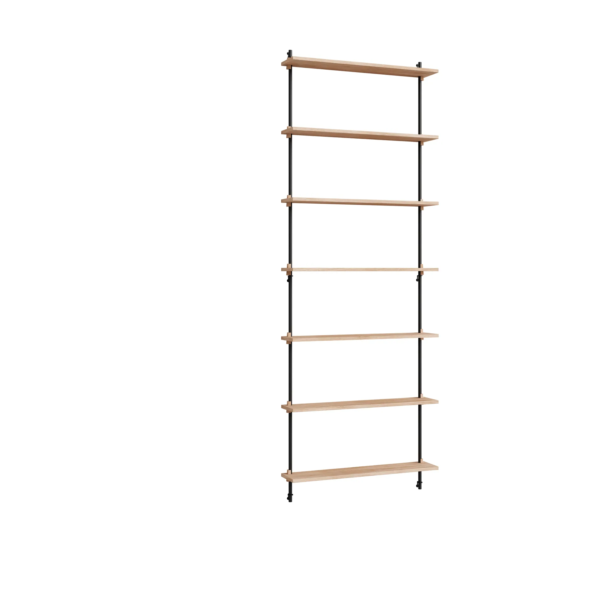Moebe wall shelving ws.230.1, Eik-svart MOEBE