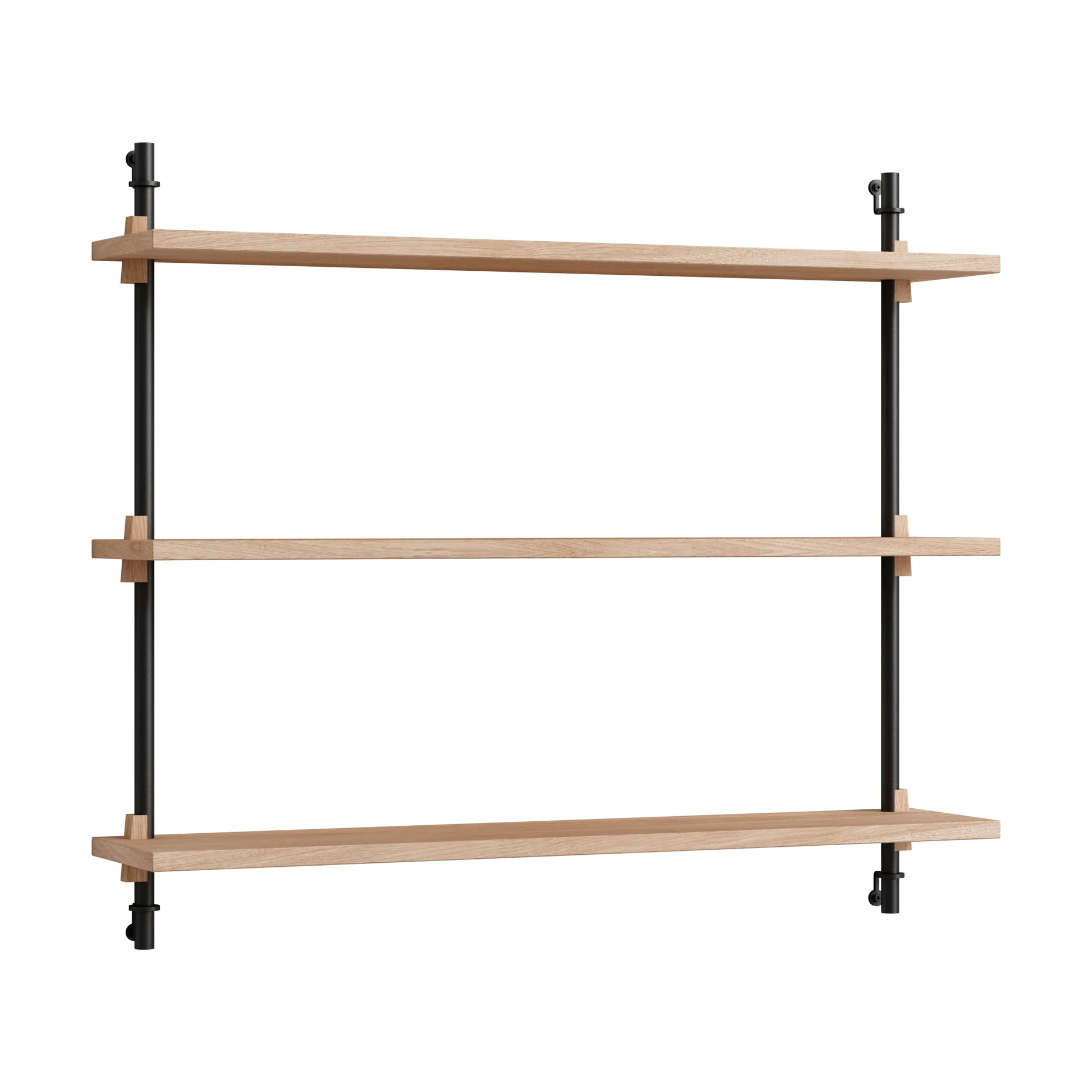 Moebe wall shelving ws.65.1, Eik-svart MOEBE