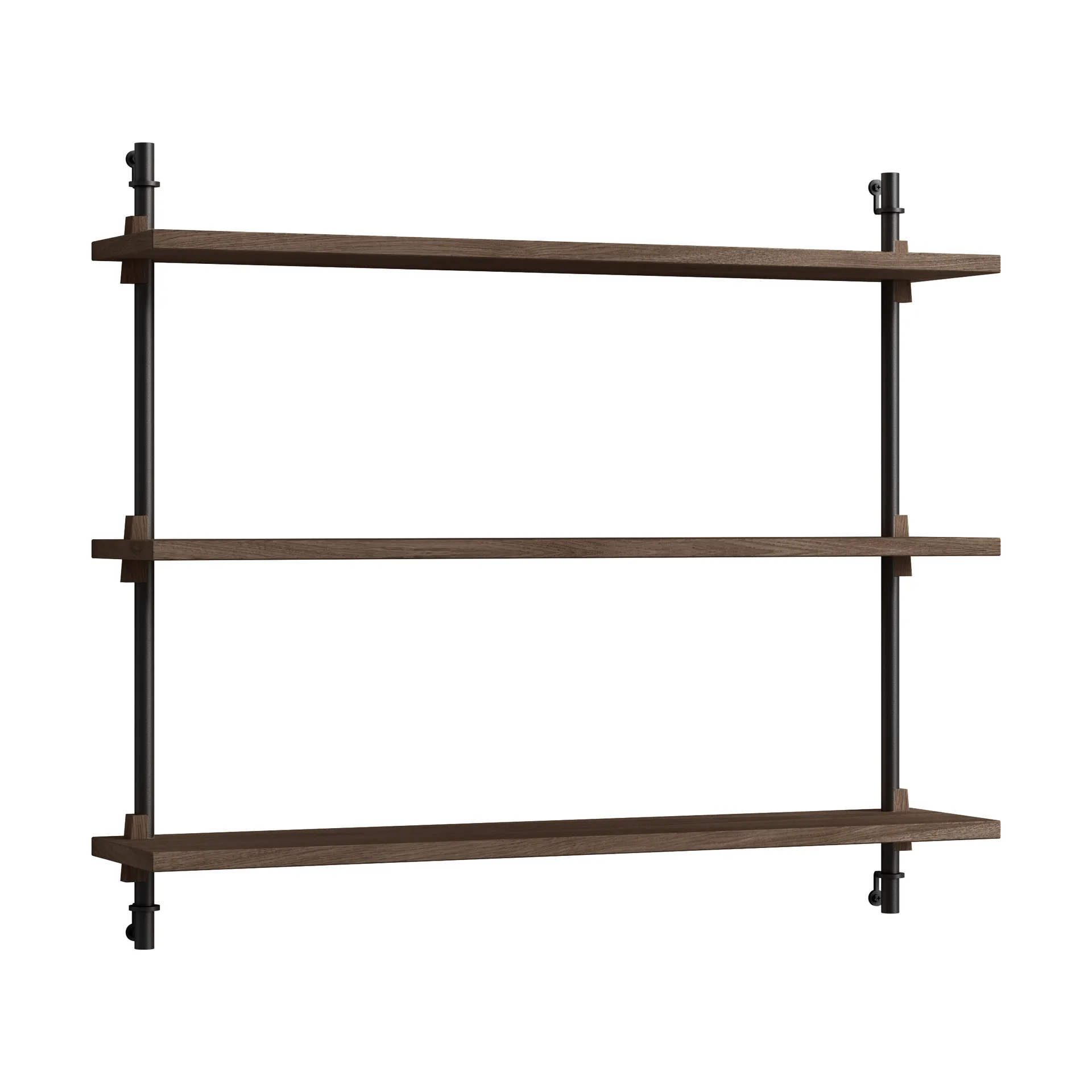 Moebe wall shelving ws.65.1, Røkt eik-svart MOEBE