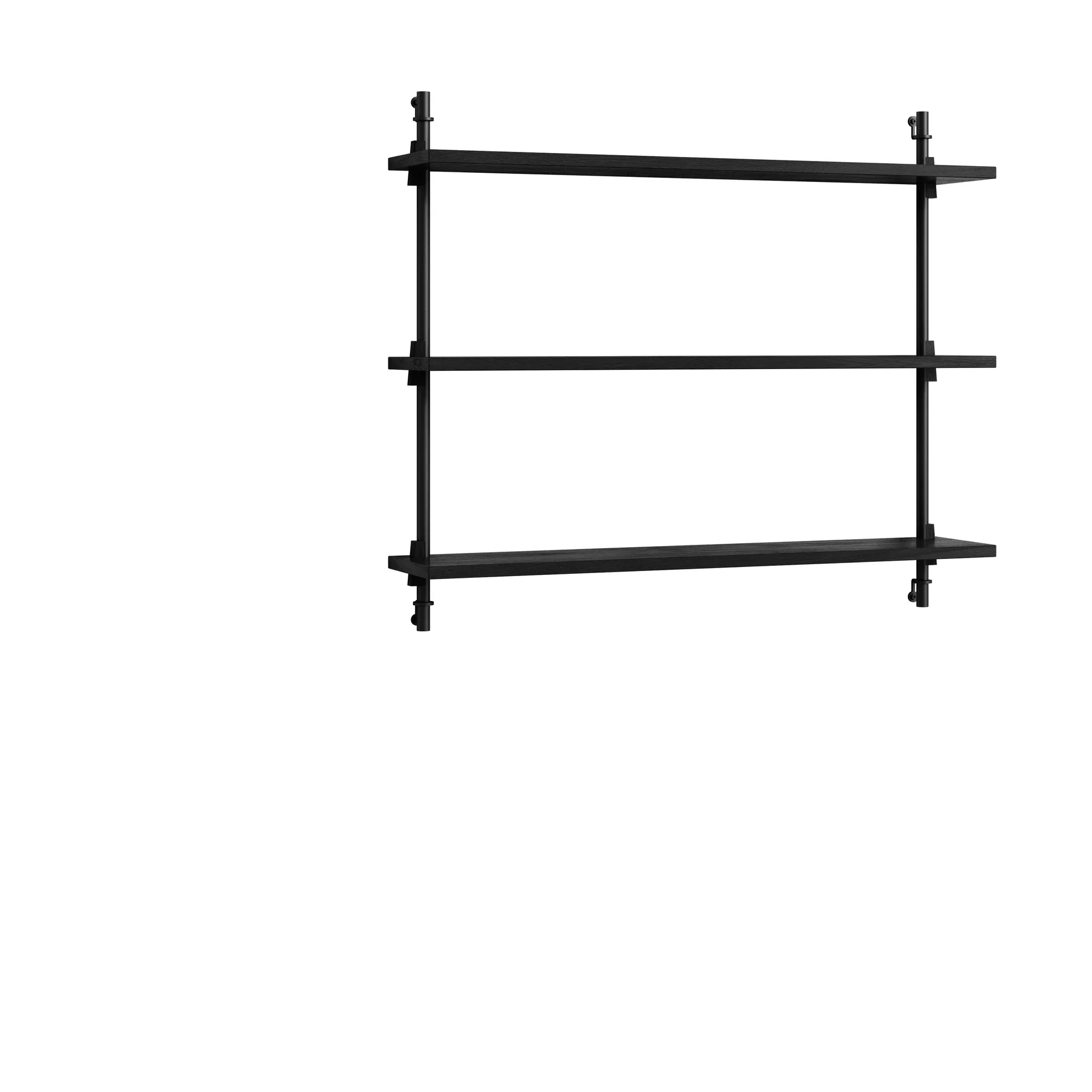 Moebe wall shelving ws.65.1, Sort MOEBE