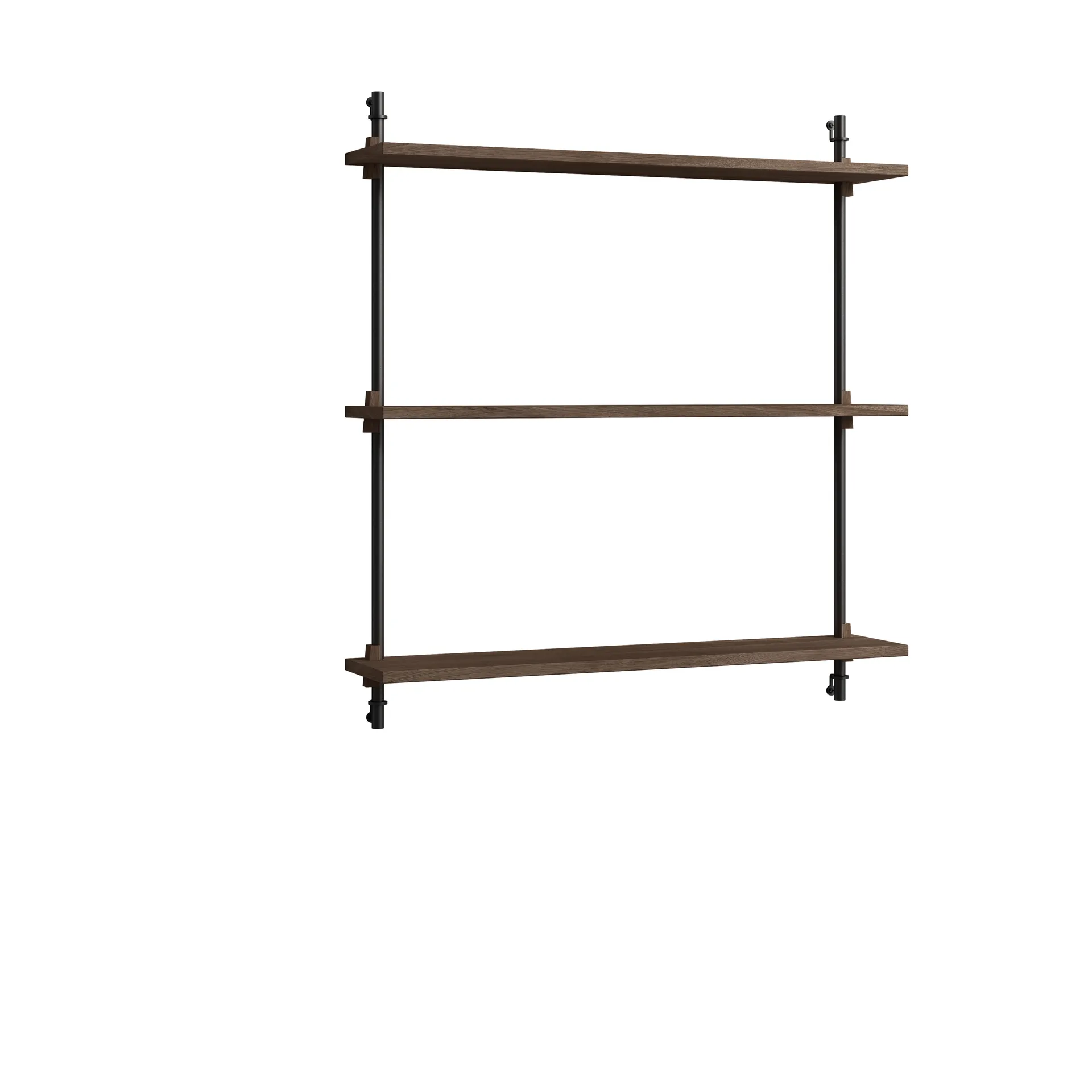 Moebe wall shelving ws.85.1, Røkt eik-svart MOEBE
