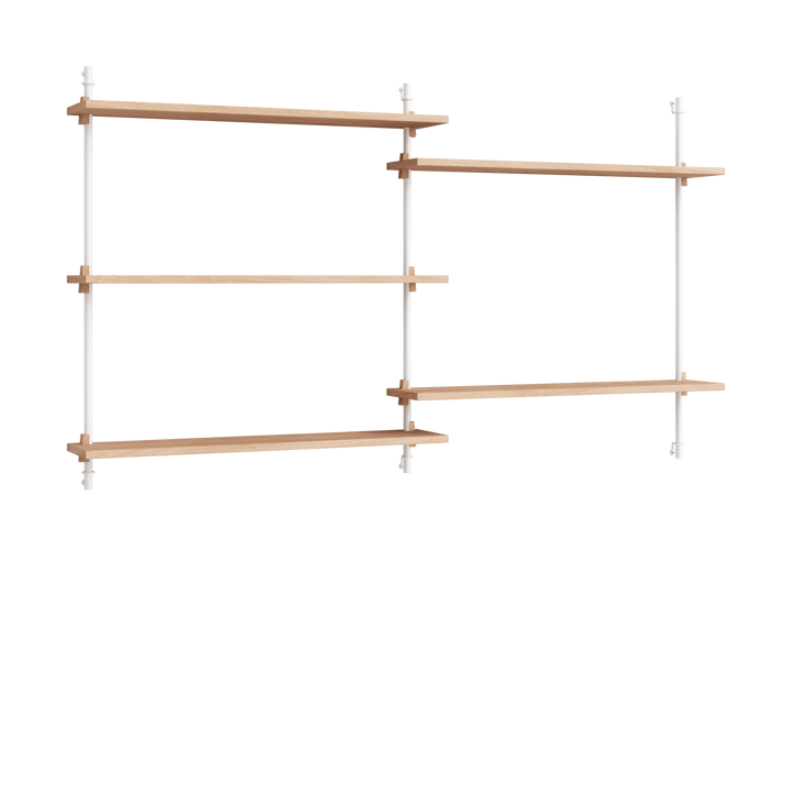 Moebe wall shelving ws.85.2.B - Eik-hvit - MOEBE