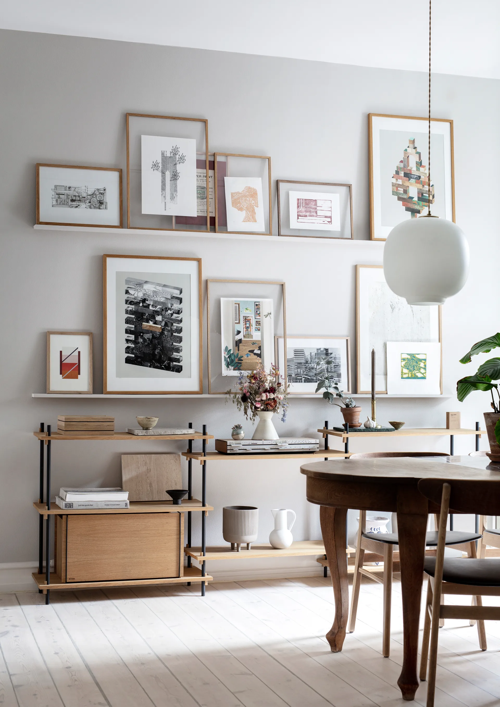 Oppbevaringsboks eik 33 x 60 cm, Wood, black MOEBE