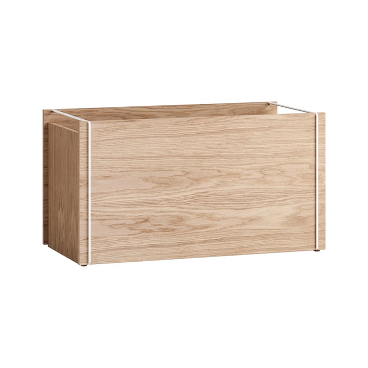 Oppbevaringsboks eik 33 x 60 cm - Wood, white - MOEBE