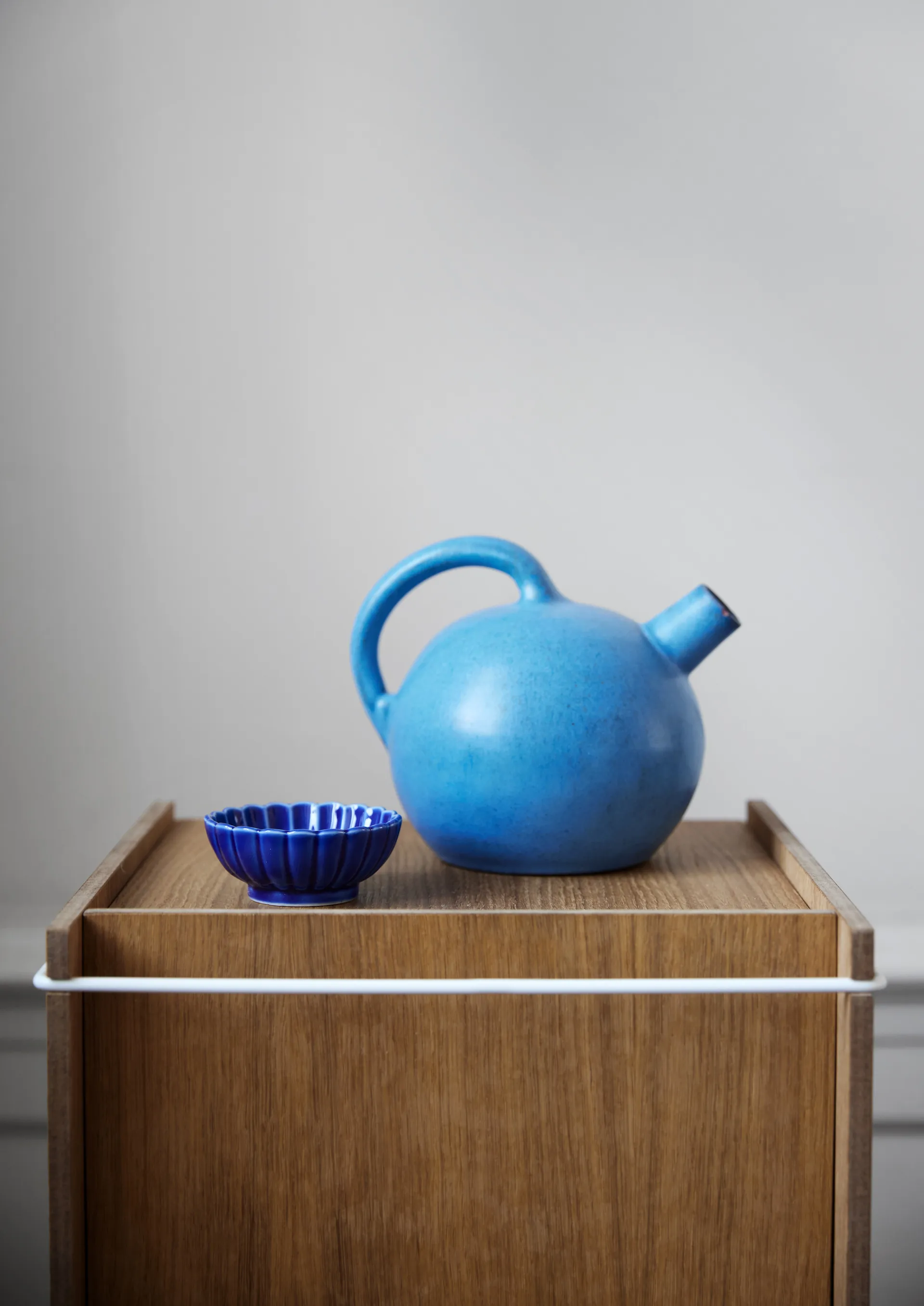 Oppbevaringsboks eik 33 x 60 cm, Wood, white MOEBE