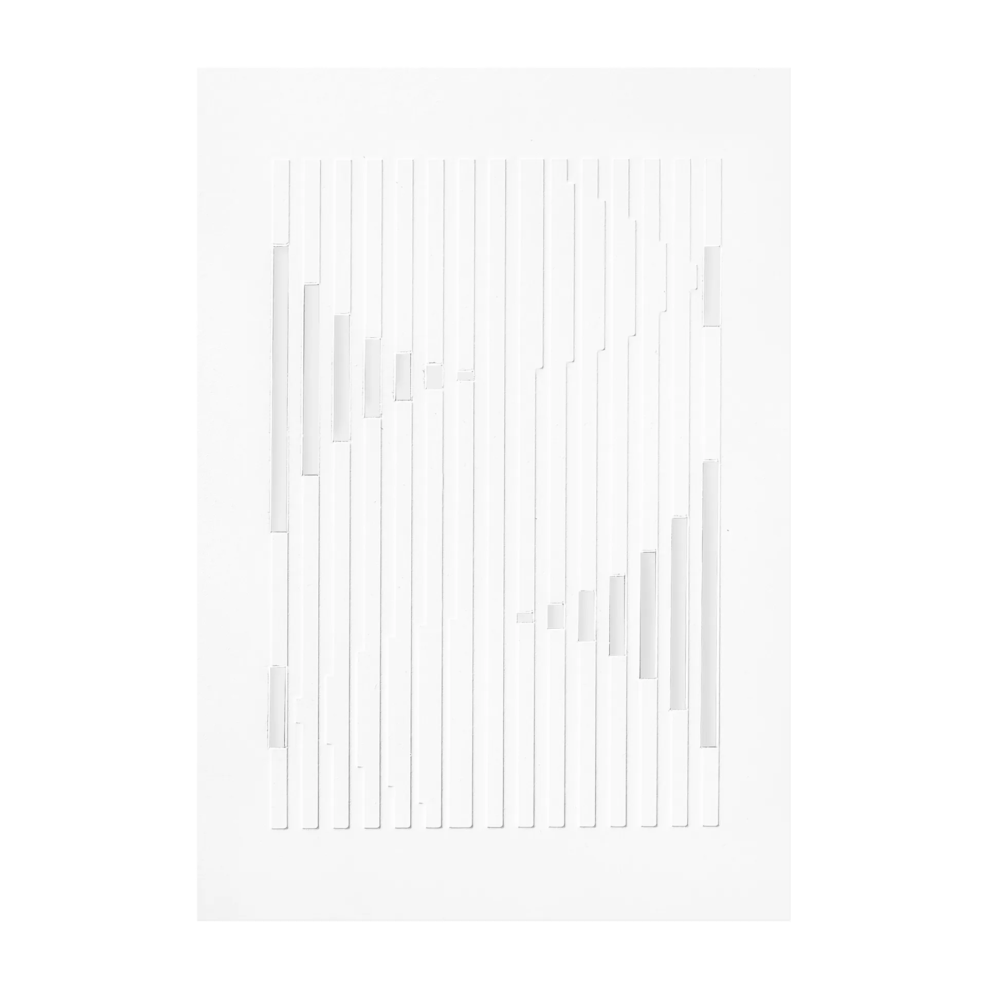 Relief kunstverk organic lines 21 x 29,7 cm, Off White MOEBE