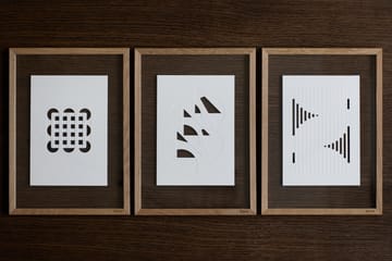 Relief kunstverk organic lines 21 x 29,7 cm - Off White - MOEBE