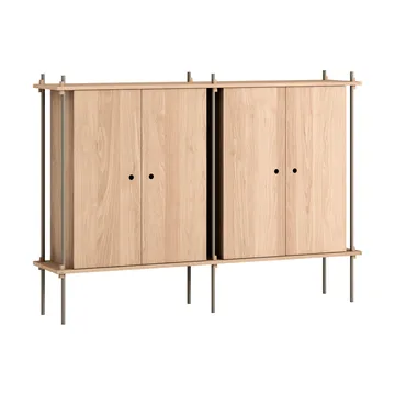 Shelving System Cabinet skap - Eik-warm grey, 163x115x35 cm, S.115.2.E - MOEBE
