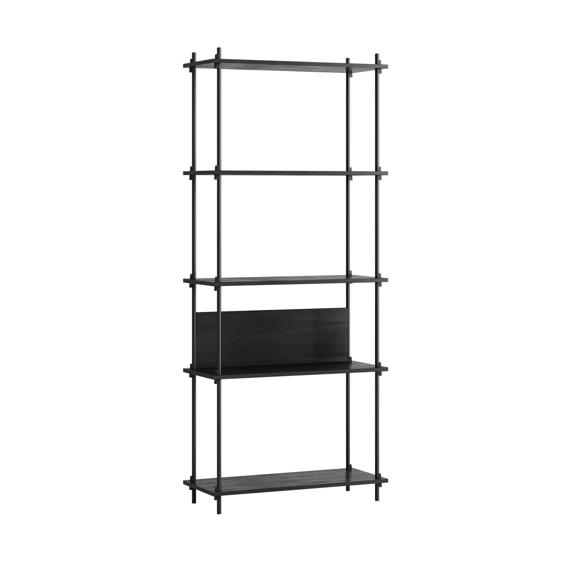 Shelving System classic hylle, Black, 86x200x35 cm, S.200.1.A MOEBE