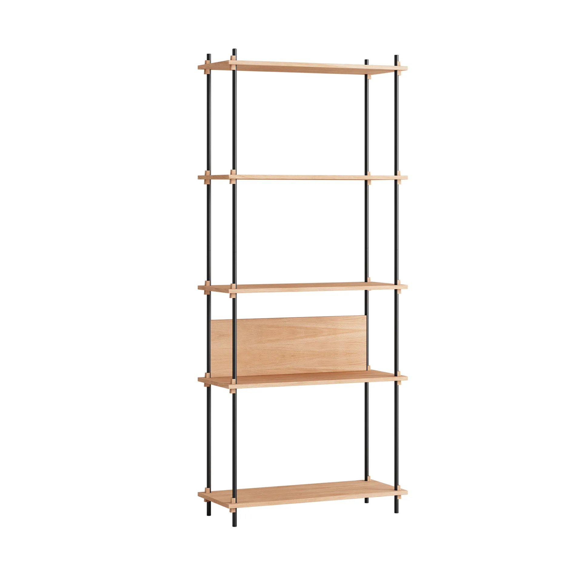 Shelving System classic hylle, Eik-black, 86x200x35 cm, S.200.1.A MOEBE