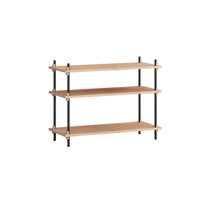 Shelving System classic hylle - Eik-black, 86x65x35 cm, S.65.1.A - MOEBE