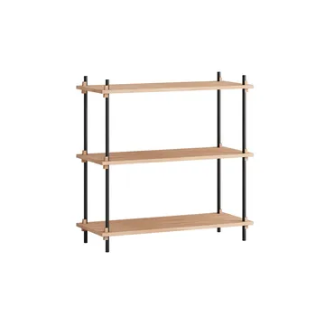 Shelving System classic hylle - Eik-black, 86x85x35 cm, S.85.1.A - MOEBE