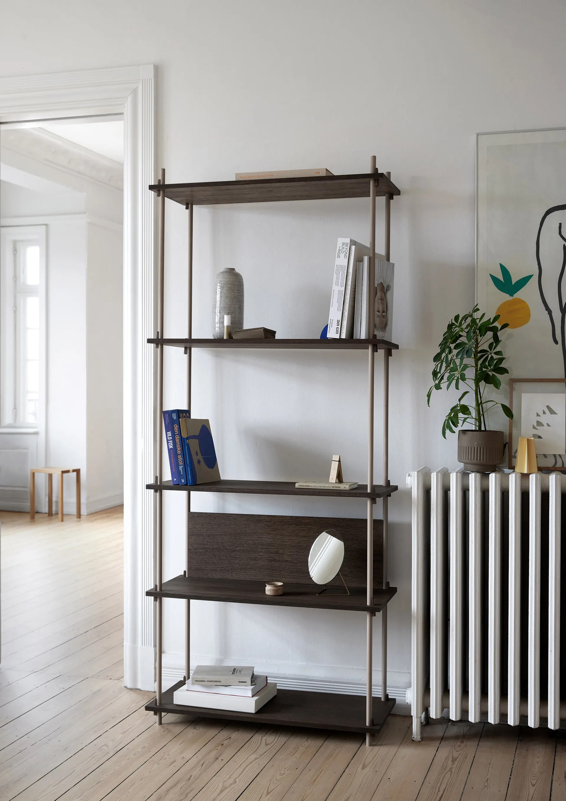 Shelving System classic hylle, Eik-black, 86x85x35 cm, S.85.1.A MOEBE