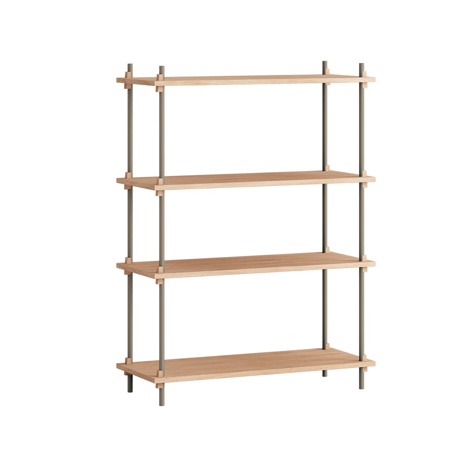 Shelving System classic hylle, Eik-warm grey, 86x115x35 cm, S.115.1.A MOEBE