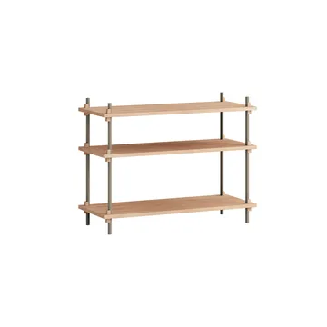 Shelving System classic hylle - Eik-warm grey, 86x65x35 cm, S.65.1.A - MOEBE