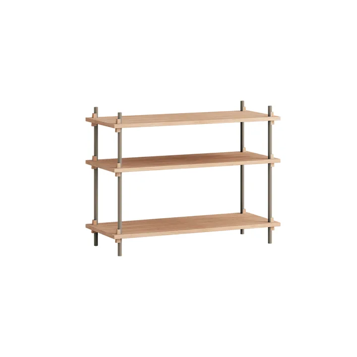 Shelving System classic hylle - Eik-warm grey, 86x65x35 cm, S.65.1.A - MOEBE
