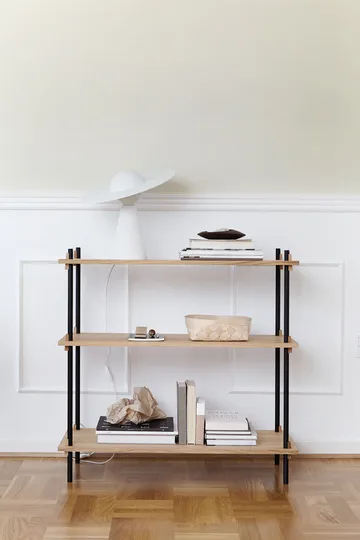 Shelving System classic hylle - Eik-warm grey, 86x65x35 cm, S.65.1.A - MOEBE