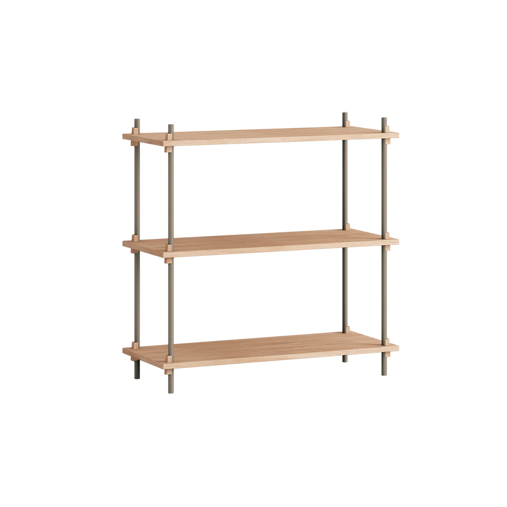 Shelving System classic hylle, Eik-warm grey, 86x85x35 cm, S.85.1.A MOEBE