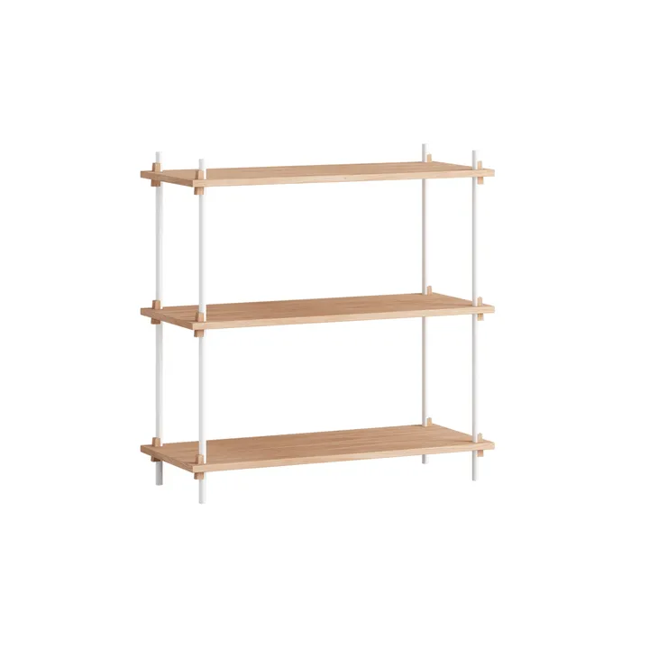 Shelving System classic hylle - Eik-white, 86x85x35 cm, S.85.1.A - MOEBE