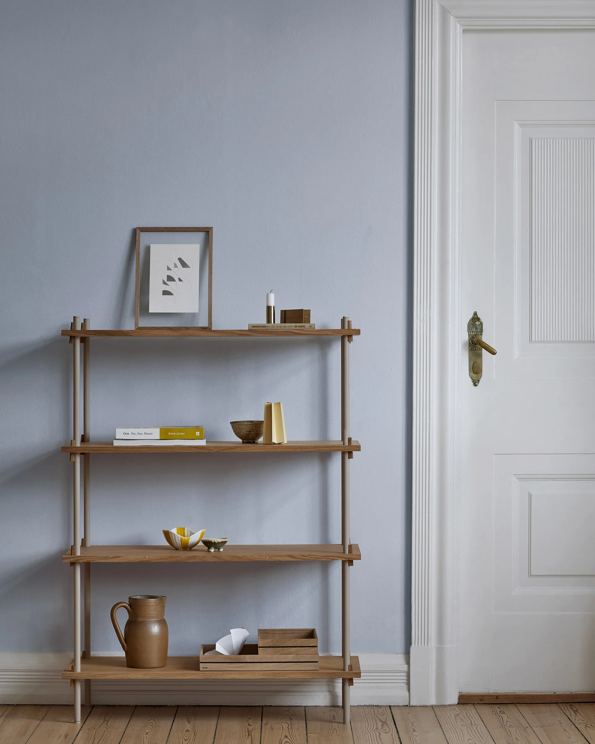 Shelving System classic hylle, Eik-white, 86x85x35 cm, S.85.1.A MOEBE