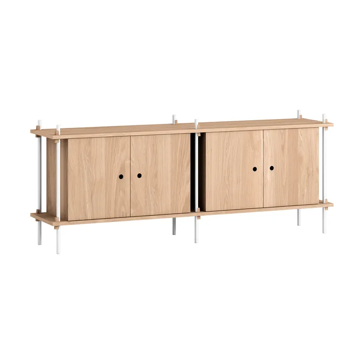 Shelving System sideboard - Eik-white, 163x65x35 cm, S.65.2.D - MOEBE