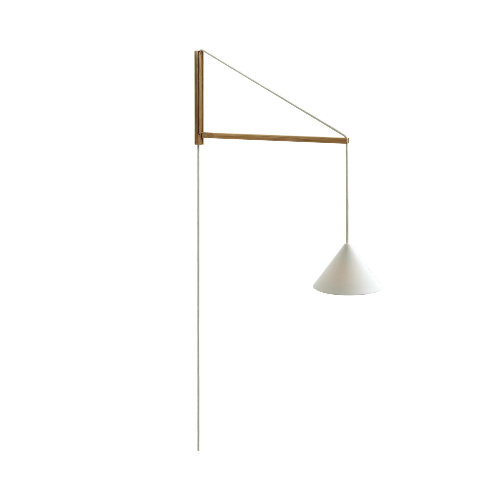 Suspended Wall Lamp, Eik-hvit MOEBE