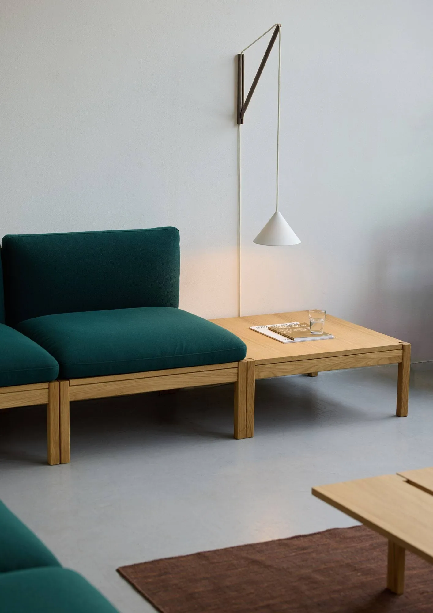 Suspended Wall Lamp, Røkt eik-hvit MOEBE