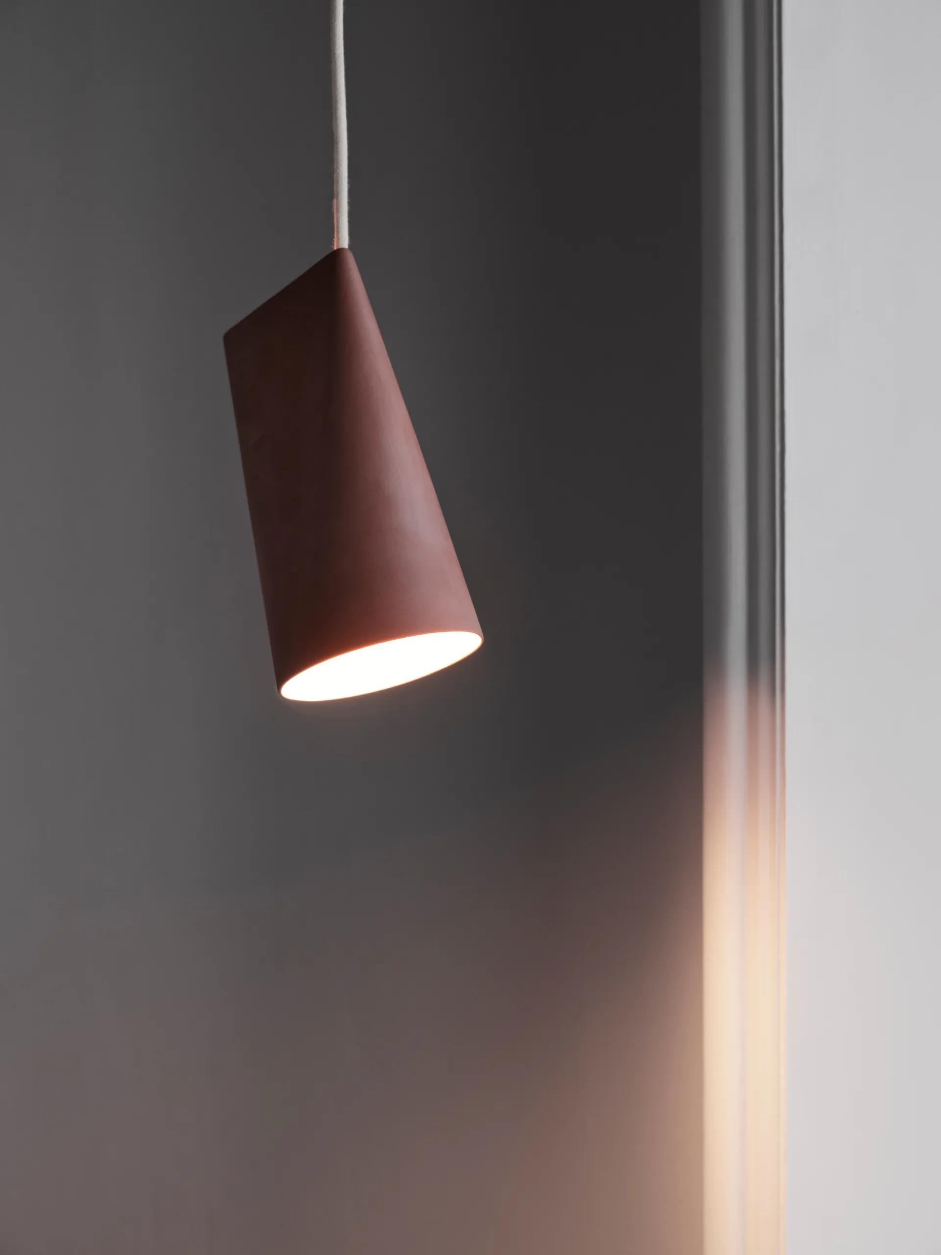 Taklampe keramikk 11,2 x 22 cm, Terra Cotta, Wood MOEBE