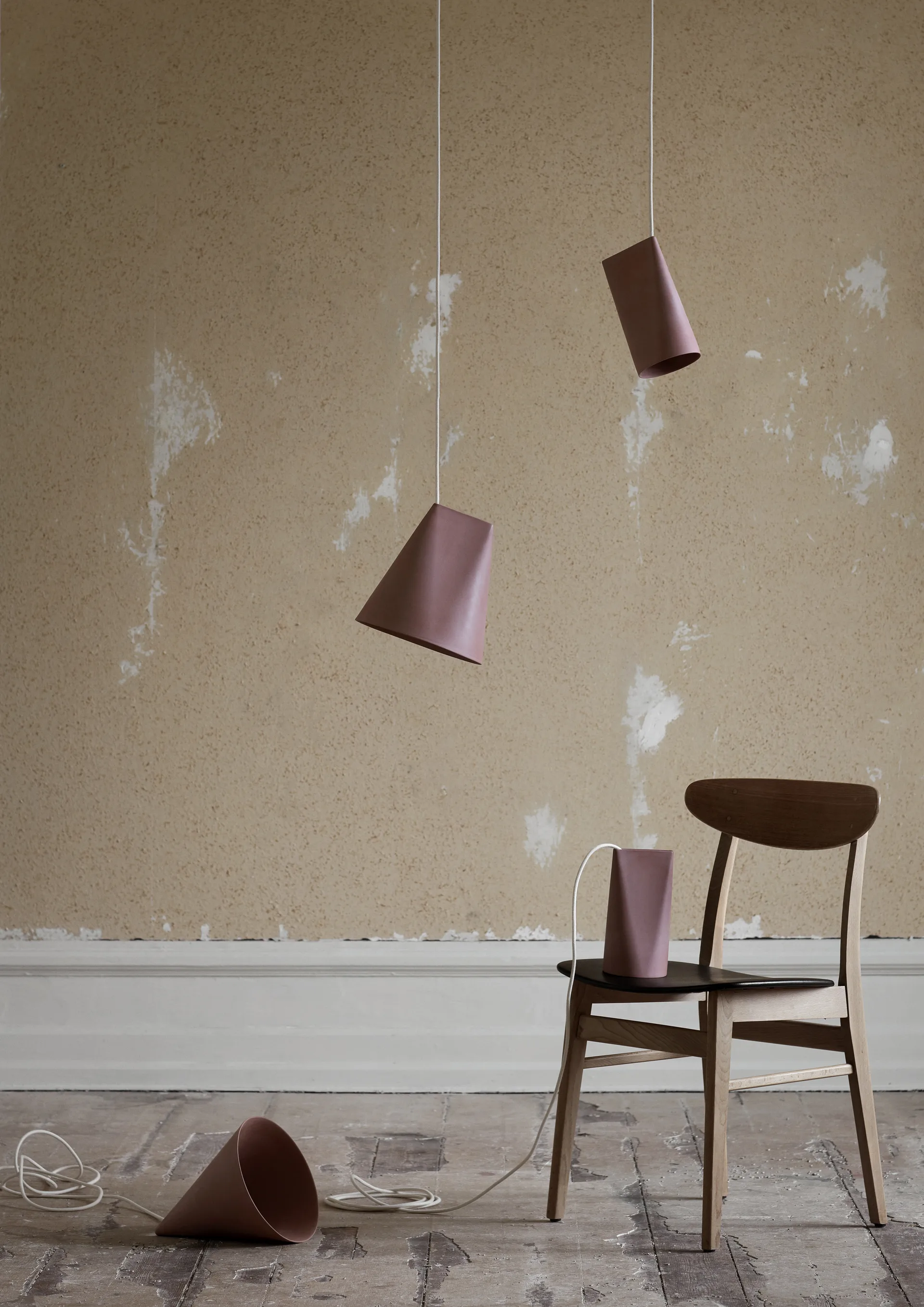 Taklampe keramikk 11,2 x 22 cm, Terra Cotta, Wood MOEBE