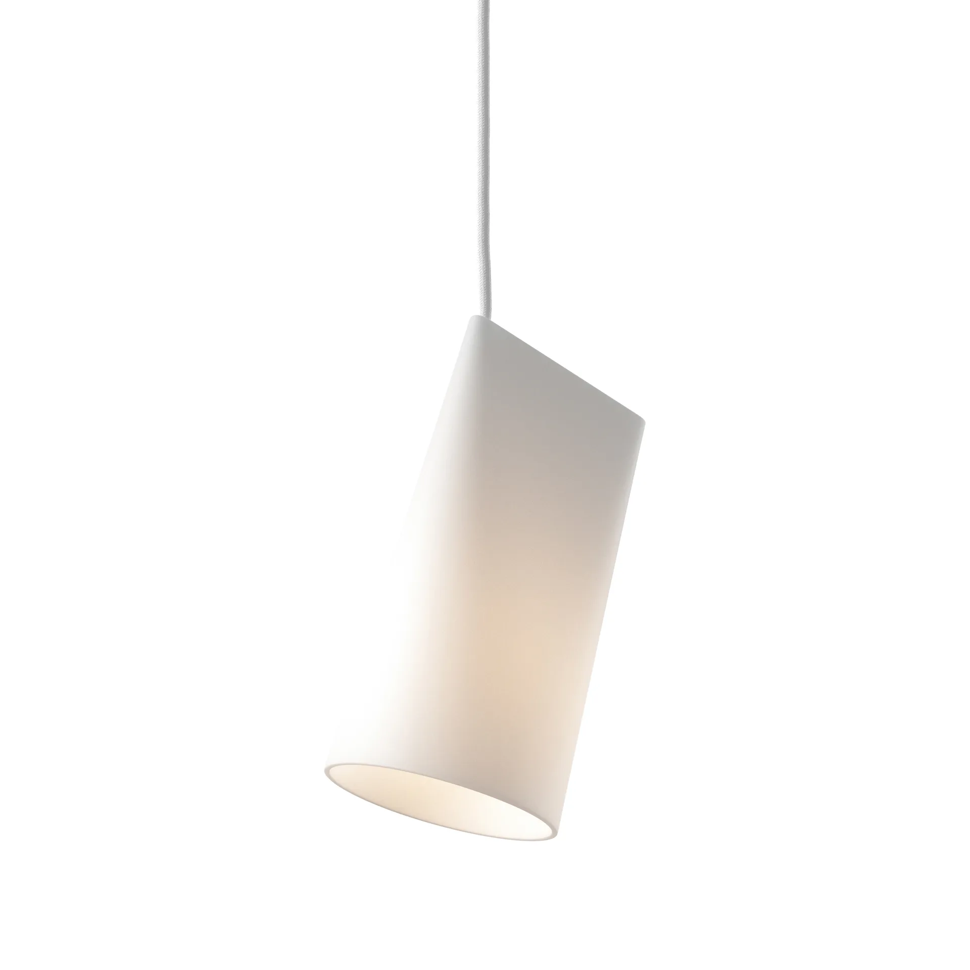 Taklampe keramikk 11,2 x 22 cm, White  MOEBE