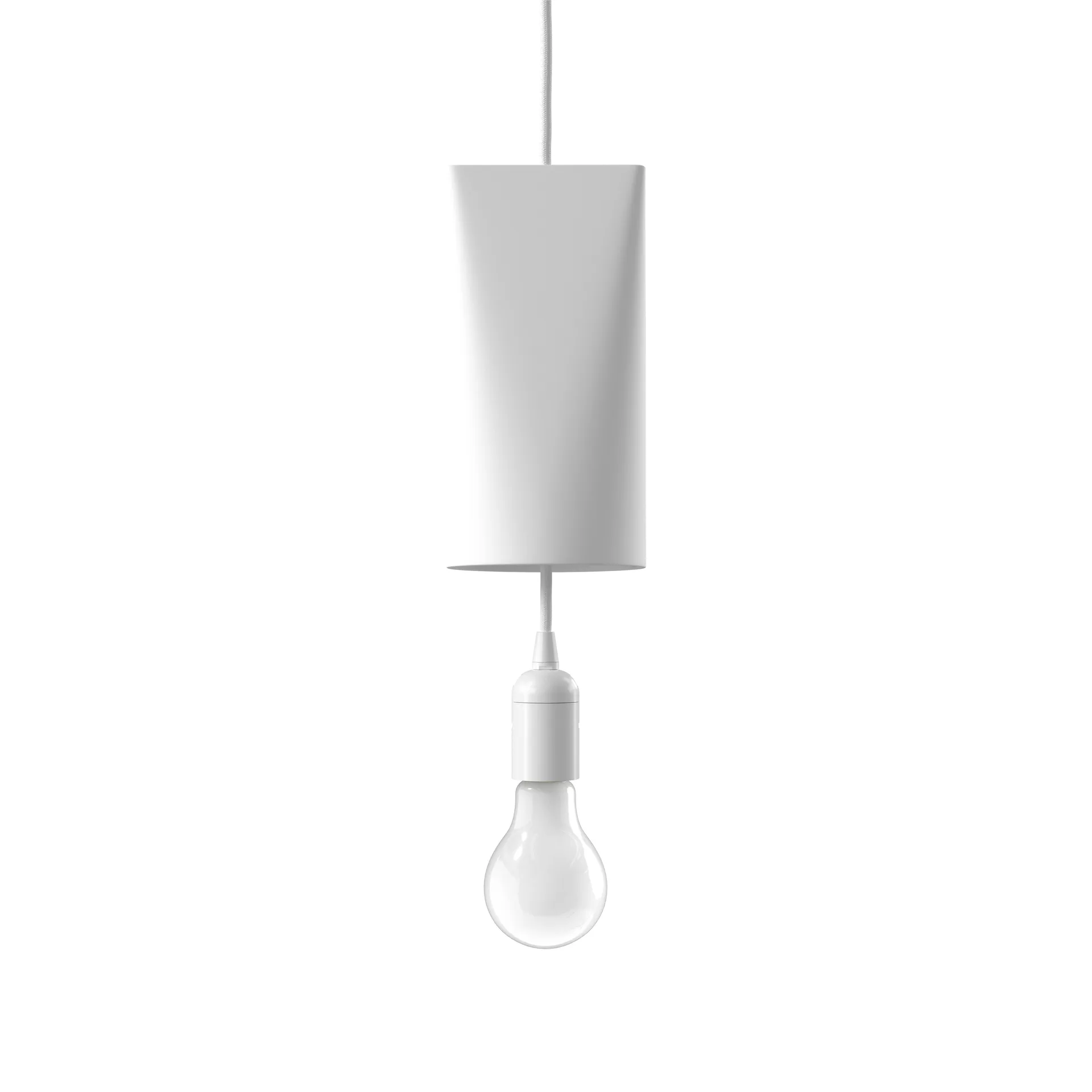 Taklampe keramikk 11,2 x 22 cm, White  MOEBE