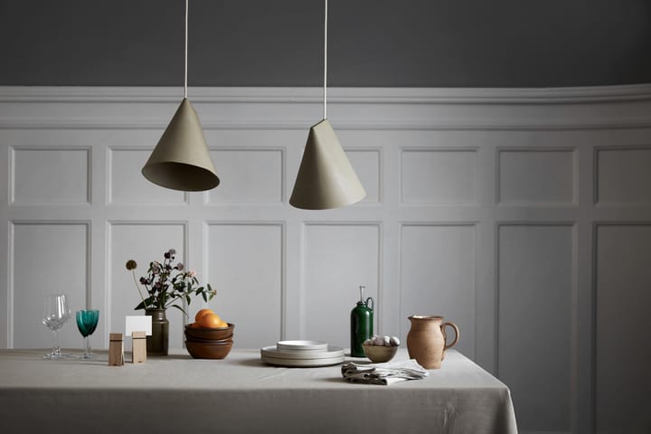 Taklampe keramikk 23 x 23,5 cm, Oliven MOEBE