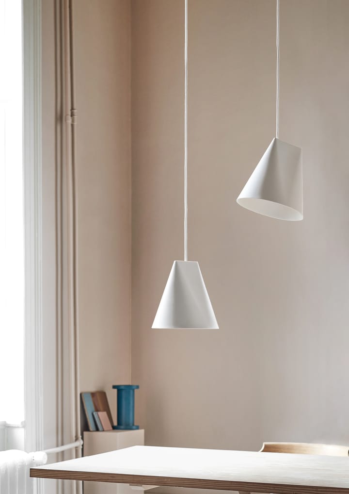 Taklampe keramikk 23 x 23,5 cm, White  MOEBE