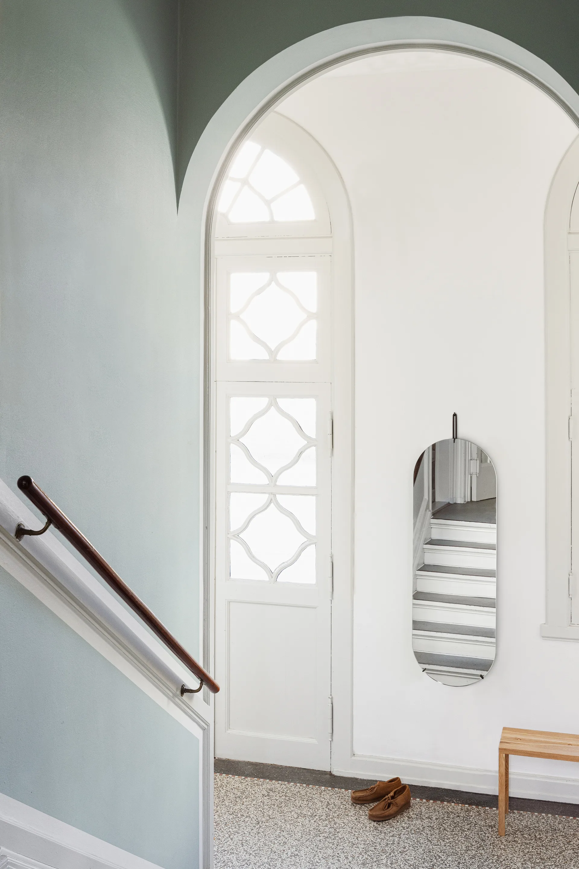 Veggspeil 40,4 x 146,9 cm, Black MOEBE