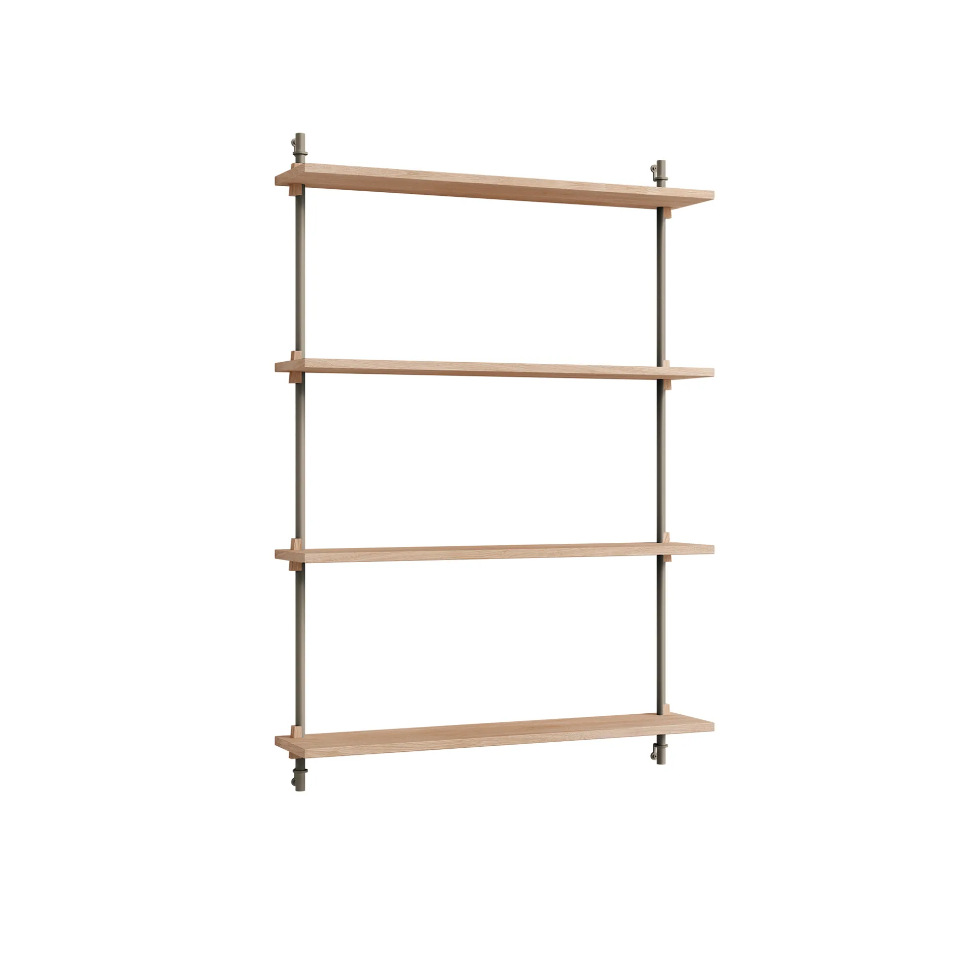 Wall Shelving vegghylle, Eik-warm grey, 92x115x17,5 cm, WS.115.1 MOEBE