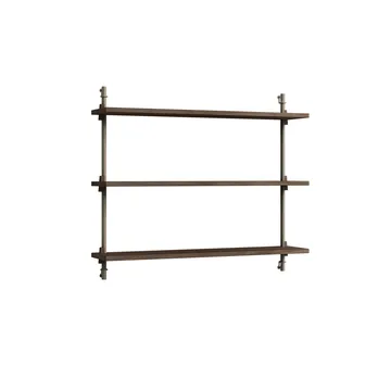 Wall Shelving vegghylle - Røkt eik-warm grey, 92×65×17,5 cm, WS.65.1 - MOEBE