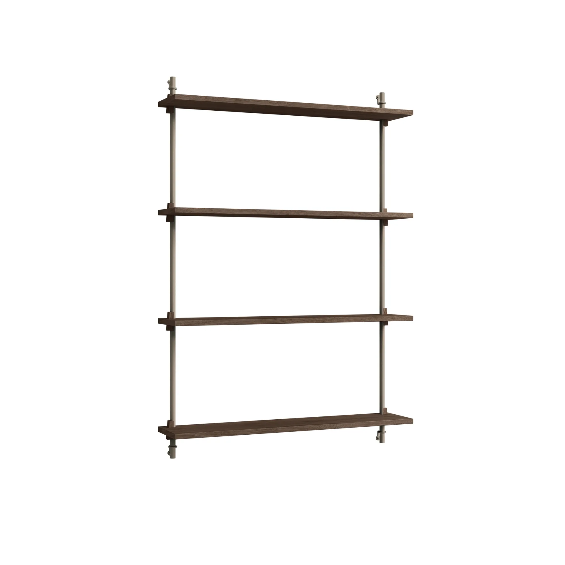 Wall Shelving vegghylle, Røkt eik-warm grey, 92x115x17,5 cm, WS.115.1 MOEBE