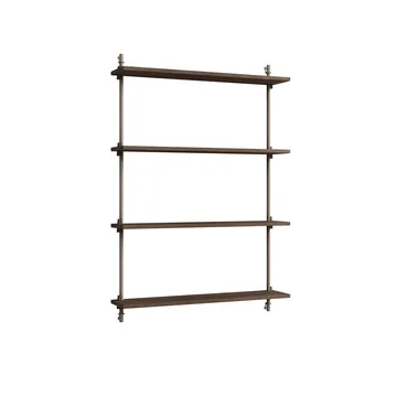 Wall Shelving vegghylle - Røkt eik-warm grey, 92x115x17,5 cm, WS.115.1 - MOEBE