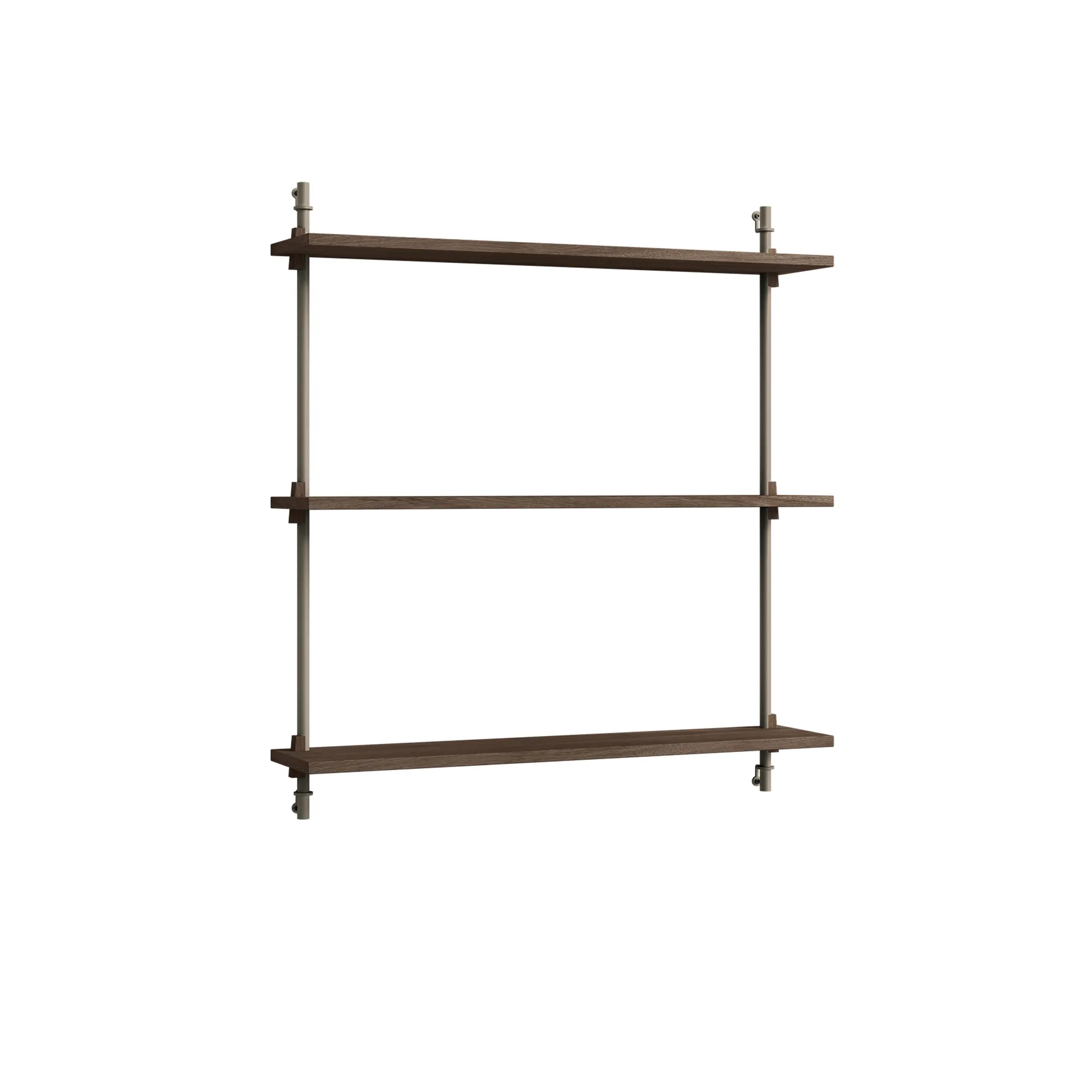 Wall Shelving vegghylle, Røkt eik-warm grey, 92x85x17,5 cm, WS.85.1 MOEBE