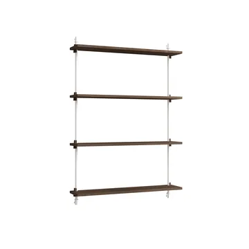 Wall Shelving vegghylle - Røkt eik-white, 92x115x17,5 cm, WS.115.1 - MOEBE
