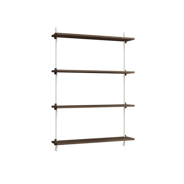 Wall Shelving vegghylle - Røkt eik-white, 92x115x17,5 cm, WS.115.1 - MOEBE