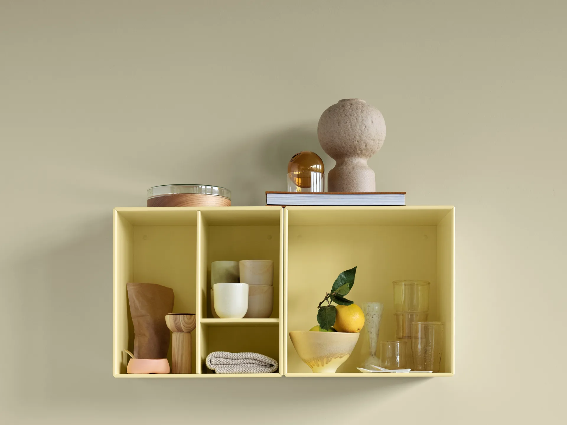 Montana Mini 1002 hylle 35x35 cm, Camomile Montana