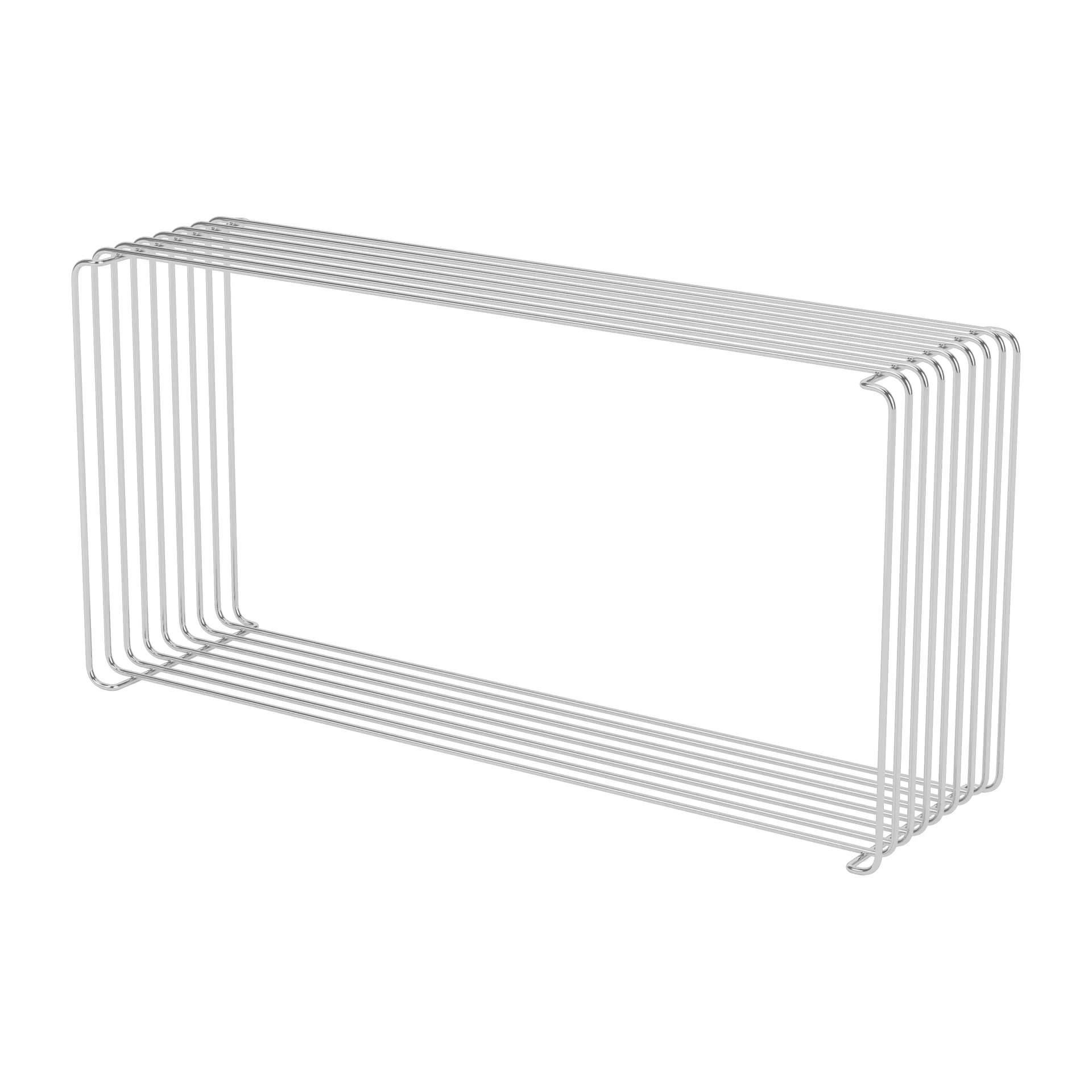 Panton Wire Extended hylle 34,8x70x18,2 cm, Chrome Montana