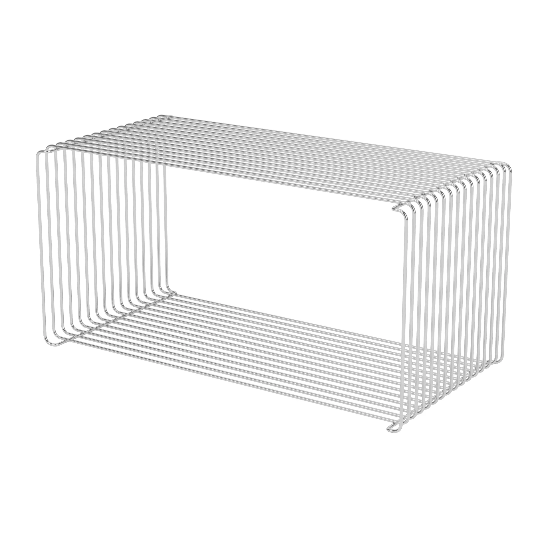 Panton Wire Extended hylle 70x34,8x34,8 cm, Chrome Montana