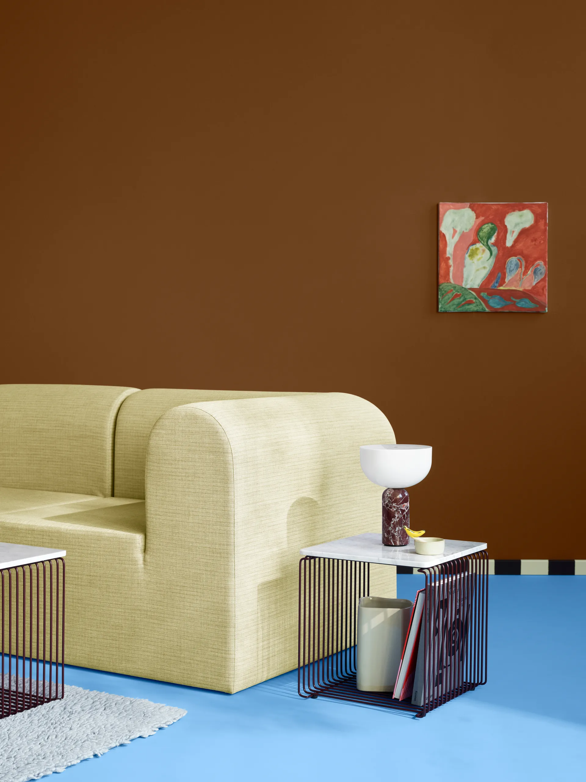 Panton Wire Single hylle 34,8x34,8x34,8 cm, Black red Montana