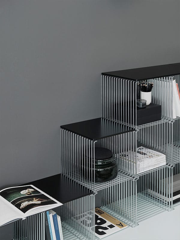 Panton Wire Single hylle 34,8x34,8x34,8 cm, Chrome Montana