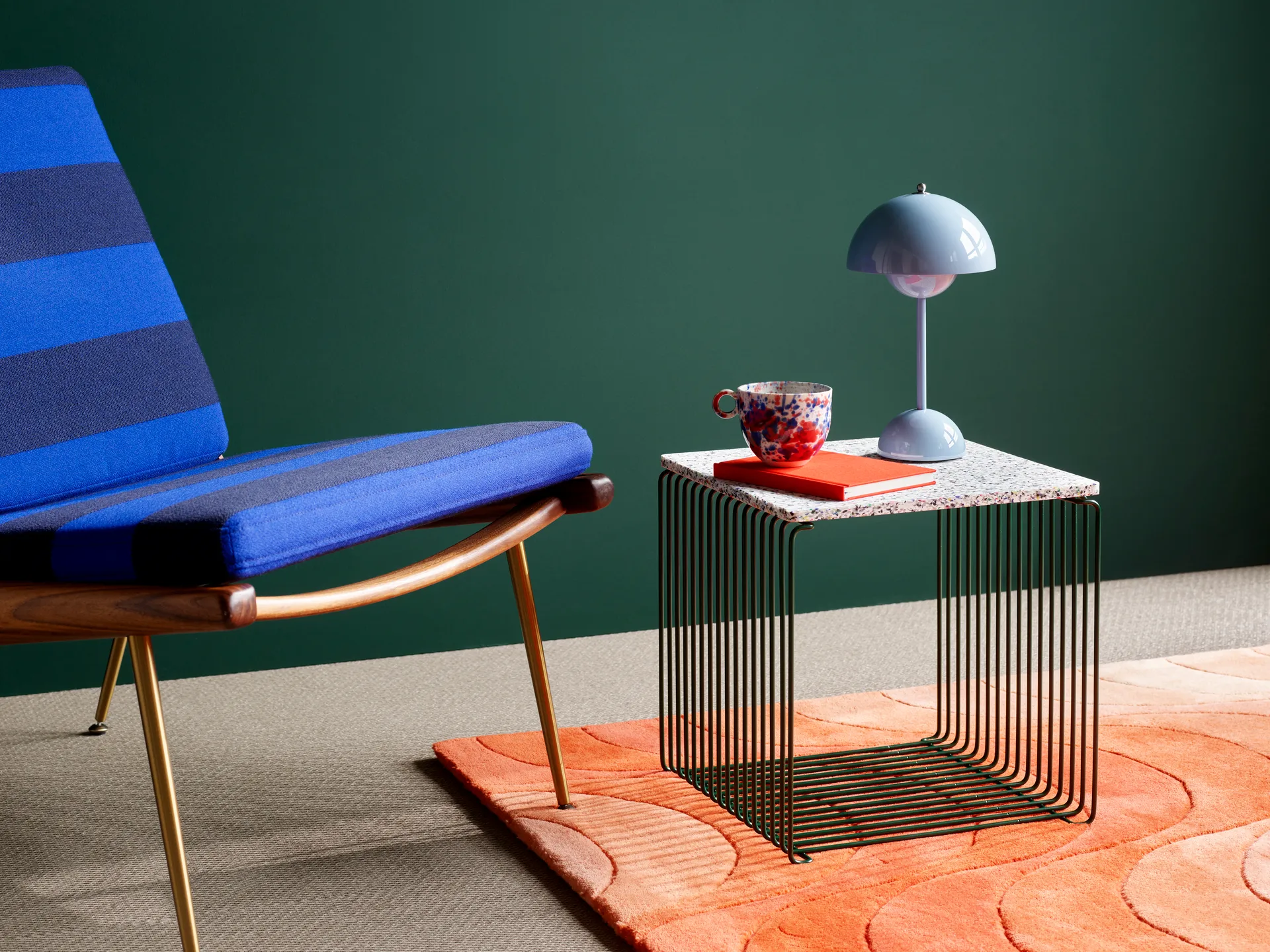 Panton Wire Single hylle 34,8x34,8x34,8 cm, Pine Montana