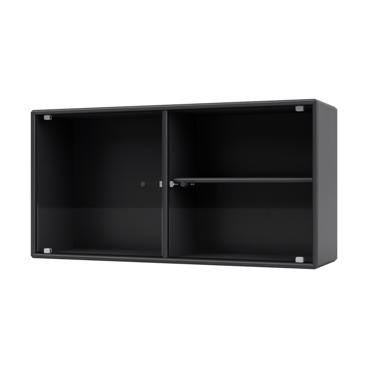 Ripple I vitrineskap 69,6 x 35,4 x 20 cm - Anthracite - Montana