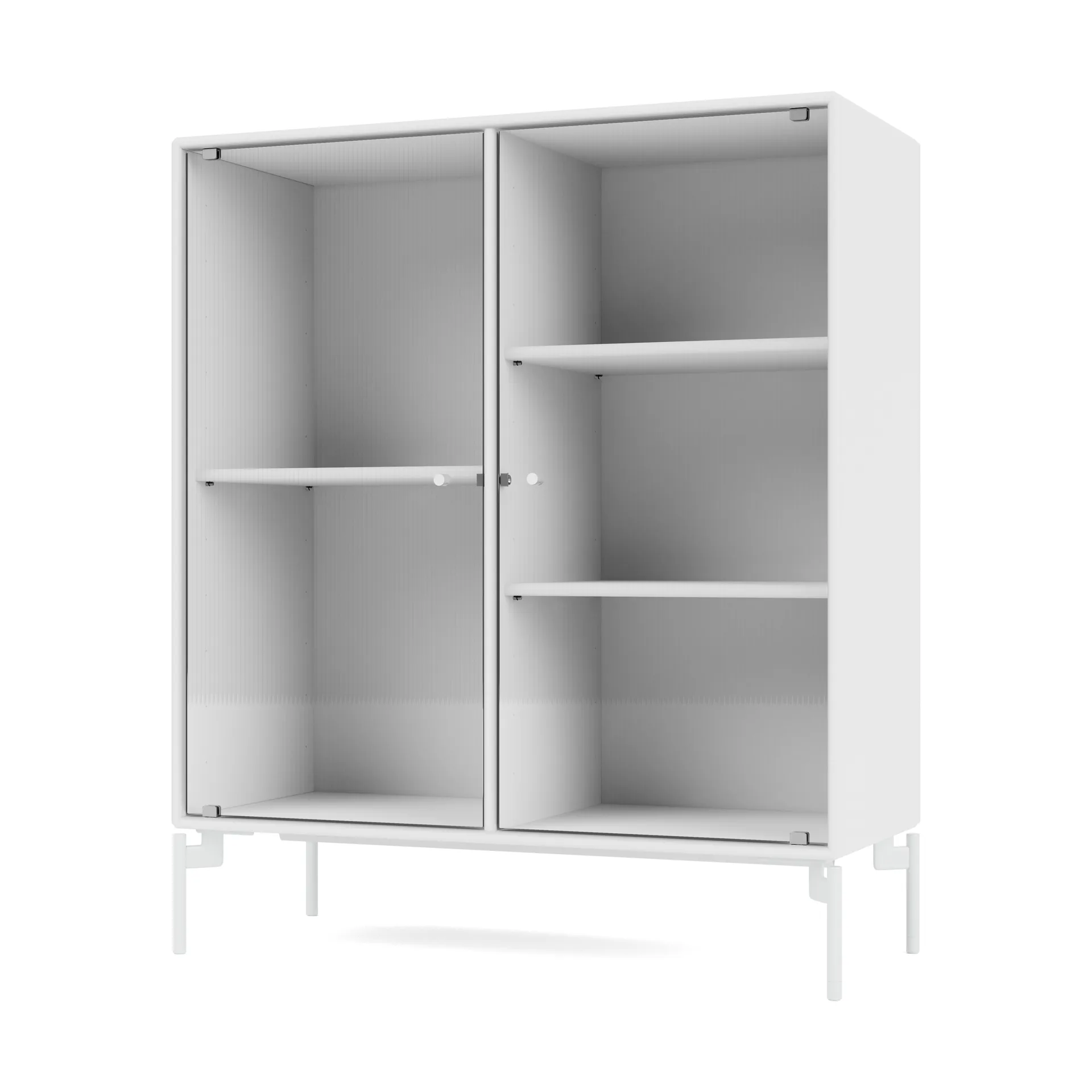 Ripple II vitrineskap 69,6 x 82,2 x 30 cm, Snow-ben snow Montana