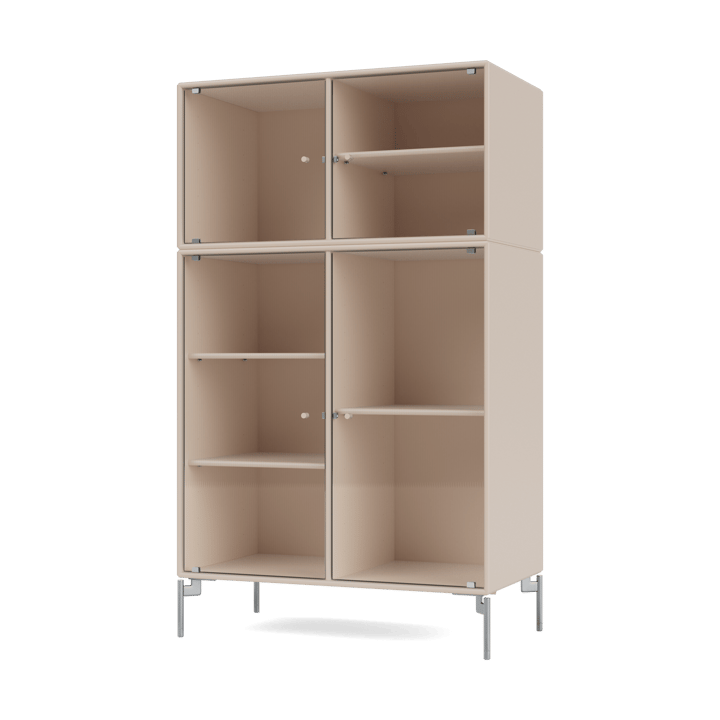 Ripple III vitrineskap 69,6 x 117,6 x 38 cm, Clay-Kromben MB126 Montana